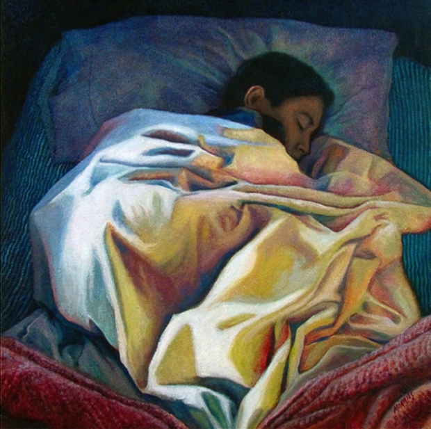 Sueño de Amanecer / Oil on Canvas / 18" x 18"