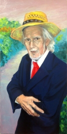 Portrait of Félix Cordero / Oil on Canvas / 30" x 15"